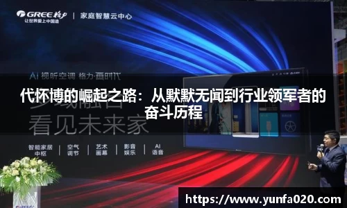 代怀博的崛起之路：从默默无闻到行业领军者的奋斗历程
